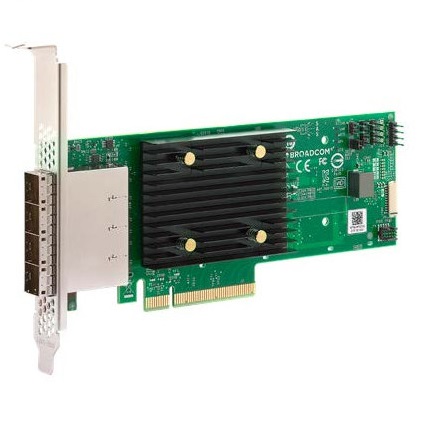 בקר כרטיס הרחבה פנימי לטיפ גיבוי לנובו Lenovo ThinkSystem 4Y37A78837 440-8e and 440-16e 12Gb External Broadcom SAS3808 HBAs PCIe 4.0 x8